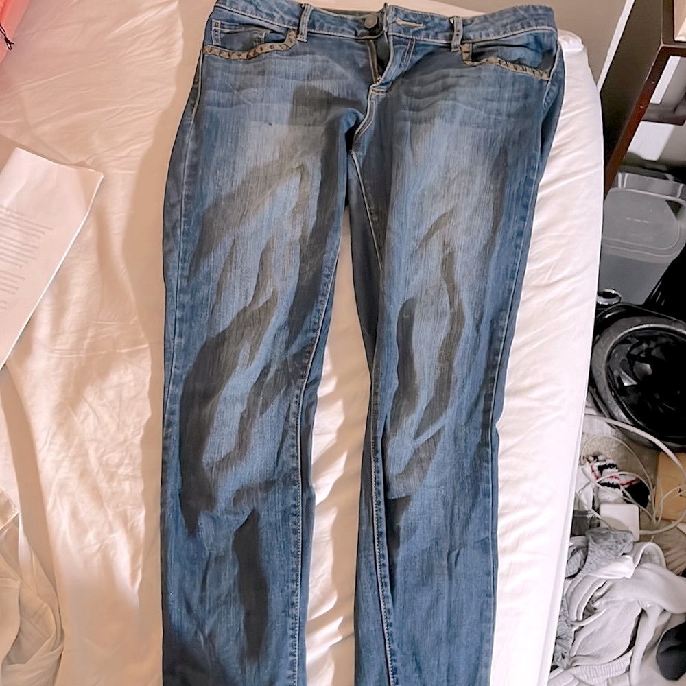 Forever 21 blue skinny jeans
